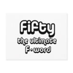 50th birthday gifts - Fifty, the ultimate F-word