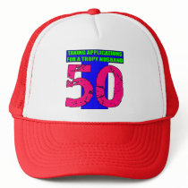 50th Birthday Gifts Trucker Hats
