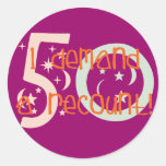 50th birthday gifts, I demand a recount! Stickers