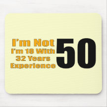 50th Birthday Gifts Mousepads