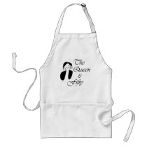 50th birthday gifts, The Queen is 50 - portrait Apron