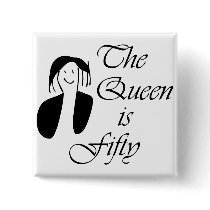 50th birthday gifts, The Queen is 50 - portrait