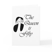 50th birthday gifts, The Queen is 50 - portrait