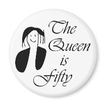 50th birthday gifts, The Queen is 50 - portrait