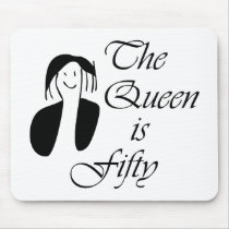 50th birthday gifts, The Queen is 50 - portrait
