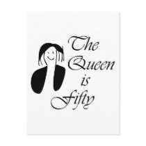 50th birthday gifts, The Queen is 50 - portrait