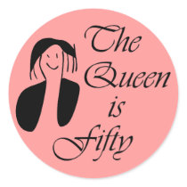 50th birthday gifts, The Queen is 50 - portrait
