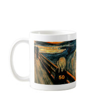 50th Birthday Gifts, The Scream 50! Mug