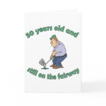 50th Birthday Golfer Gag Gift Greeting Cards