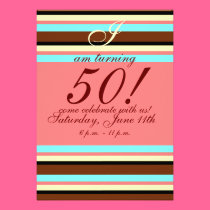 50th birthday Invitation invitations