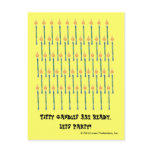 50th Birthday Invitation Postcard