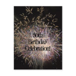 50th Birthday Invitation Postcard (Customise)