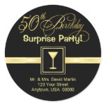 50th Birthday Invitations - Return Address Labels
