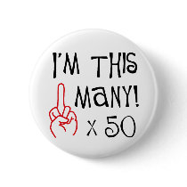 50th birthday Middle Finger Salute
