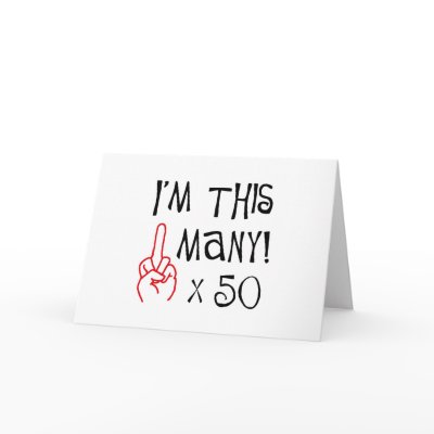 50th birthday Middle Finger Salute by 50thbirthdaygifts_