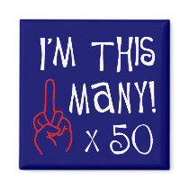 50th birthday Middle Finger Salute