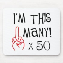 50th birthday Middle Finger Salute
