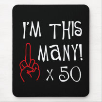 50th birthday Middle Finger Salute