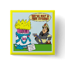 50th Birthday Party Favour Button