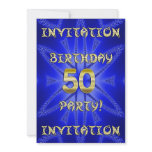 50th Birthday party invitation
