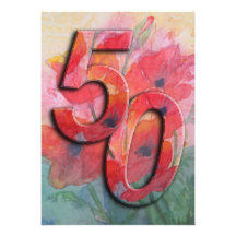 50th Birthday Party Invitation