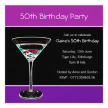 50th Birthday Party Invitation