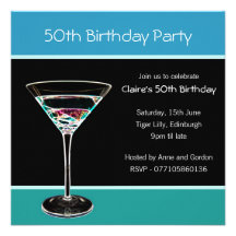 50th Birthday Party Invitation