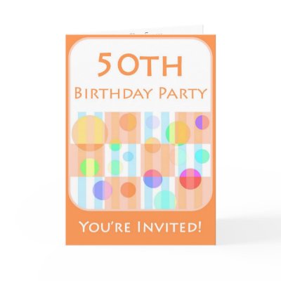 50th Birthday Party Invitation for Him Card by NightSweatsDiva
