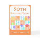 50th Birthday Party Invitation for Him cards