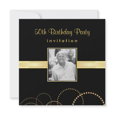 50th Birthday Party Invitation - Photo Optional by SquirrelHugger
