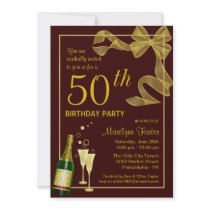 50th Birthday Party Invitations Customise the Year