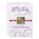 50th Birthday Party Invitations - with Monogram