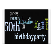 50th Birthday Party Invite