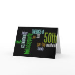 50th Birthday Party Invite Cards