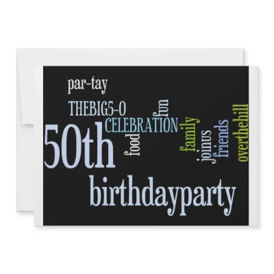 50th Birthday Party Invite by ArtWord
