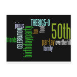 50th Birthday Party Invite Post Card