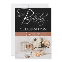 50th Birthday Party Personalised Invitation