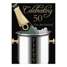50th Birthday Party Personalised Invitation