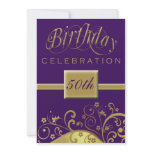 50th Birthday Party Personalized Invitation