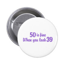 50th Birthday Pin
