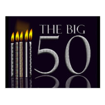50th Birthday Postcard Invitation - Customised
