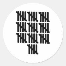 50th birthday round sticker