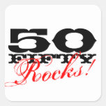 50th Birthday stickers | 50 Rocks!