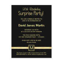 50th Birthday Surprise Party - Sample Invitations
