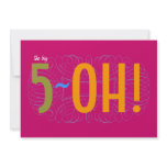 50th Birthday - the Big 5-OH! Invite