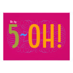 50th Birthday - the Big 5-OH! Invite