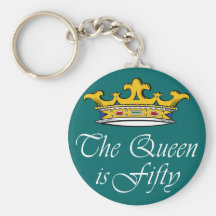 50th birthday The Queen is 50! Key Chains