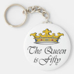 50th birthday The Queen is 50! Keychains