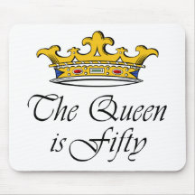 50th birthday The Queen is 50! Mousemat