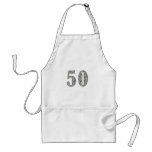 50th Birthday Zebra Print Apron